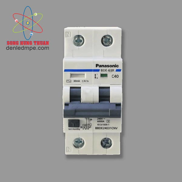 Cầu dao bảo vệ quá tải RCBO Panasonic 2P1E